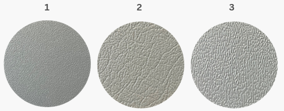 Levha yüzey dokuları – kum, deri ve portakal yüzey desenleri, Keyplas desenli levha üretimi