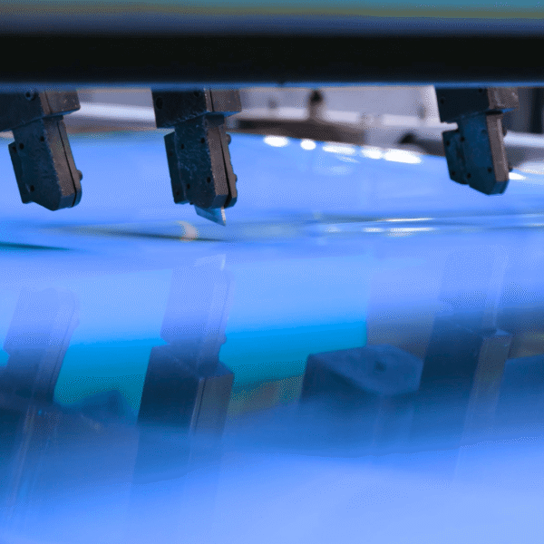 Mavi ABS/PMMA levha – Keyplas üretimi parlak yüzeyli, dayanıklı ve termoform edilebilir plastik levha.