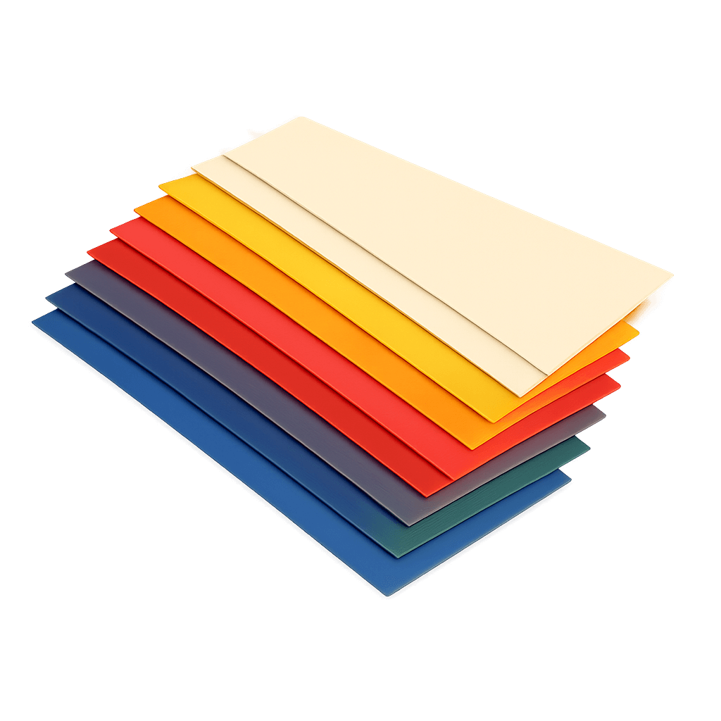 Çeşitli renklerde ABS termoform levha plastik levhalar